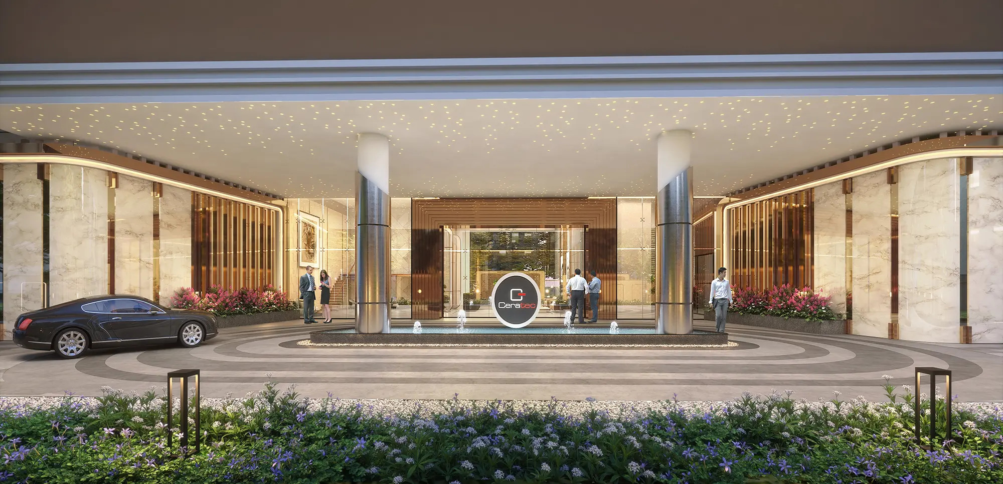 108 Tower – Lobby Design Concept. Details available via Authorized Channel Partner